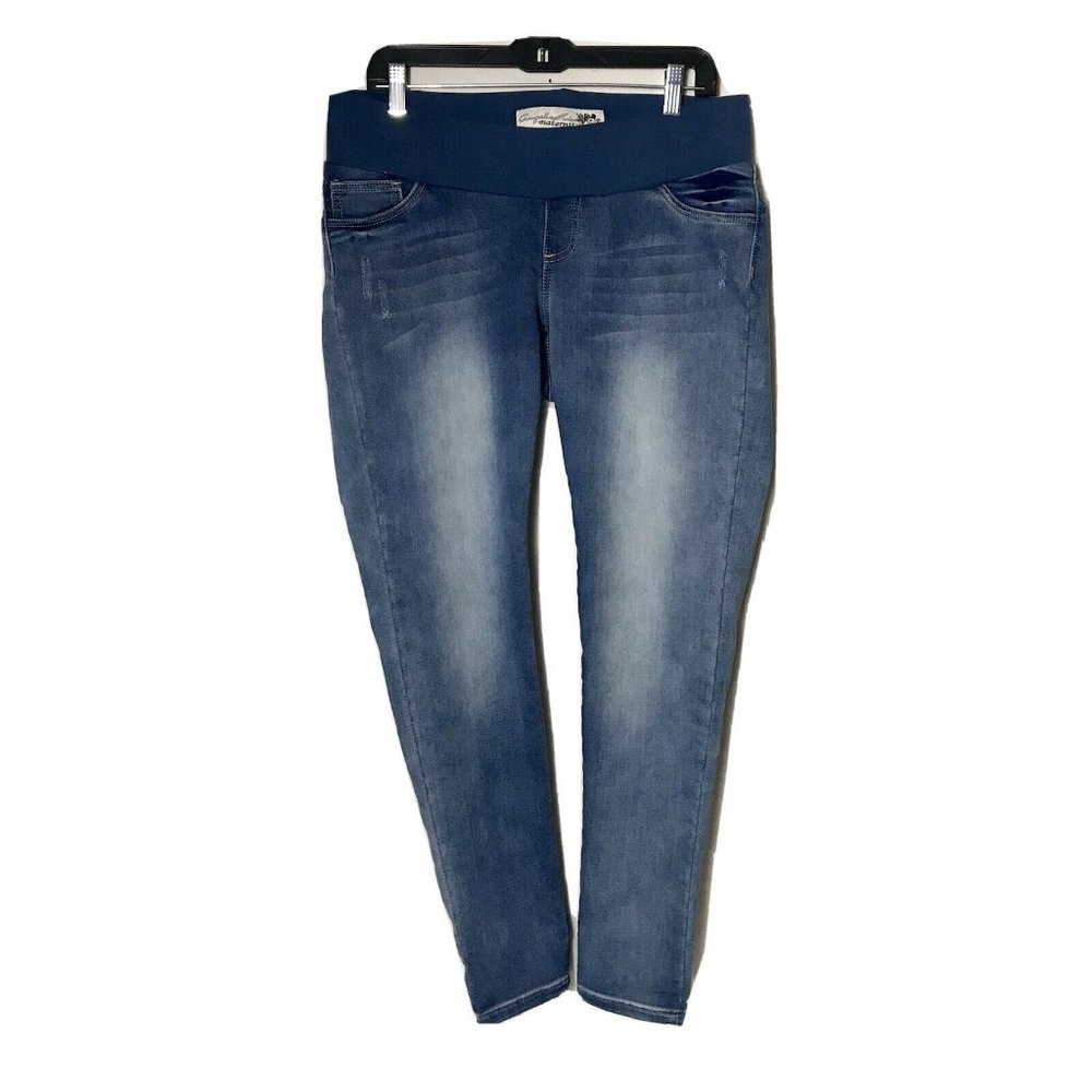 Angel Kiss Maternity Distressed Denim Jeans